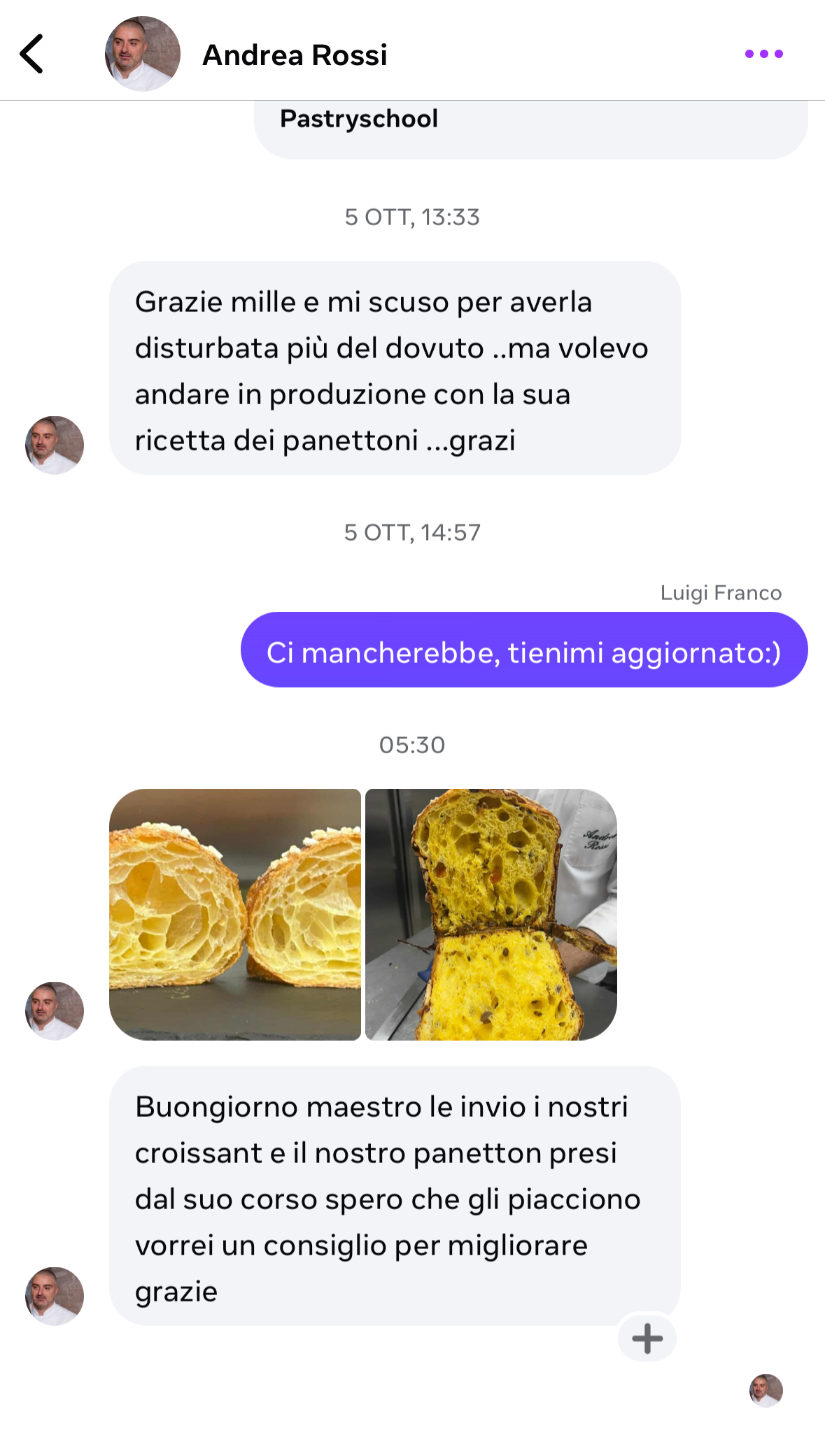 Panettone realizzato da studente del Metodo Master Panettone