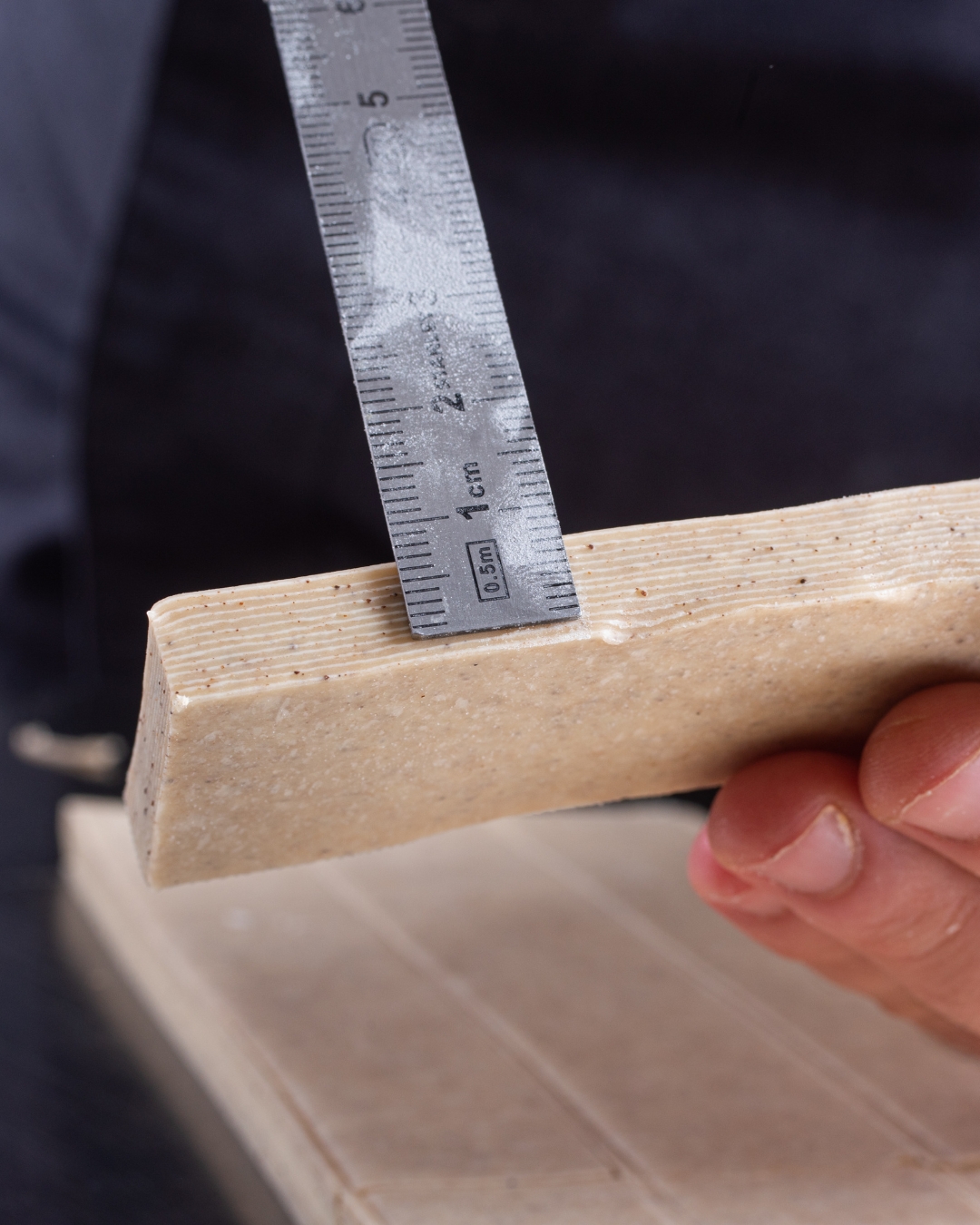 Dettaglio di lavorazione della sfoglia